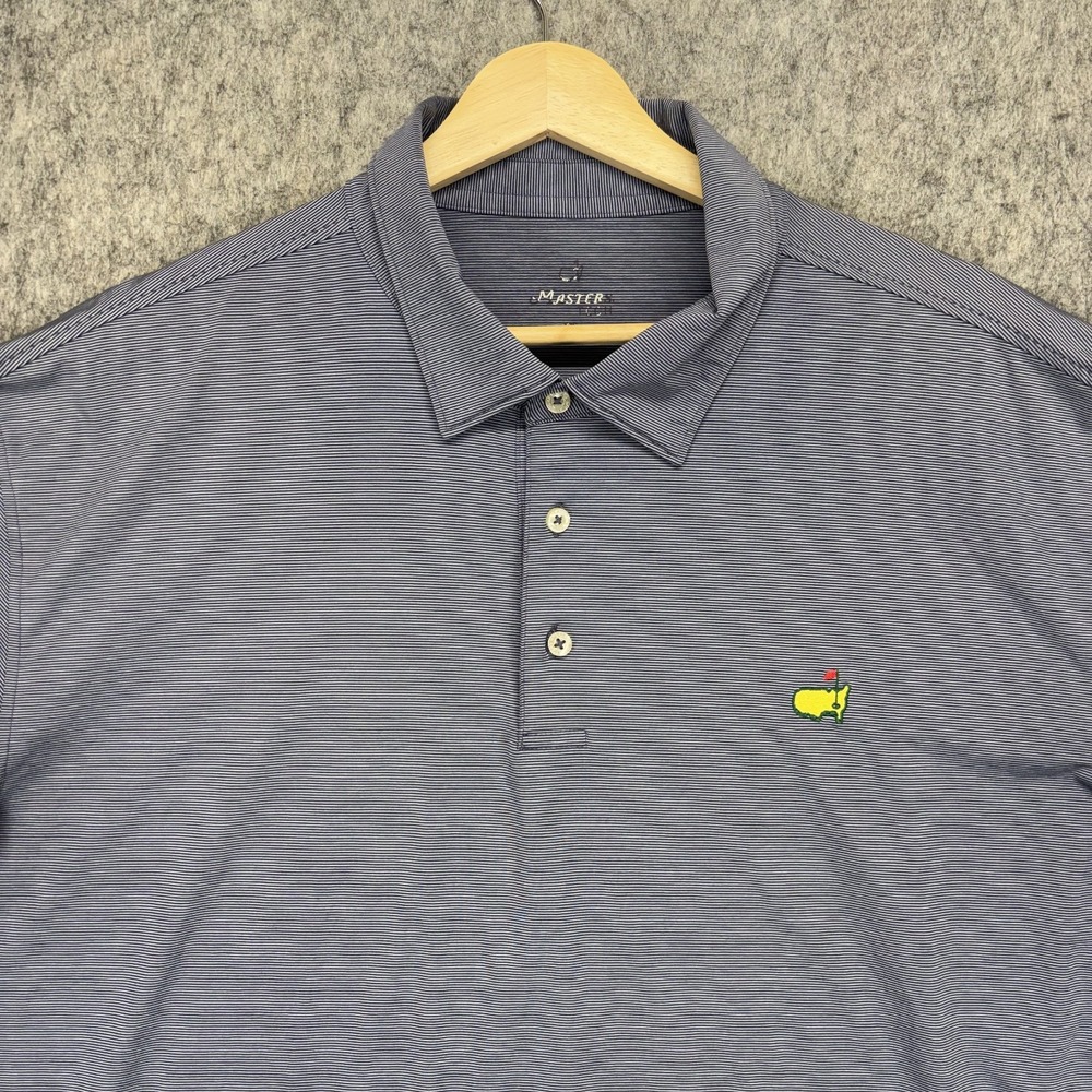Masters Tech Golf Polo Shirt Men's XXL Light  Blue Stretch Short Sleeve Stretch